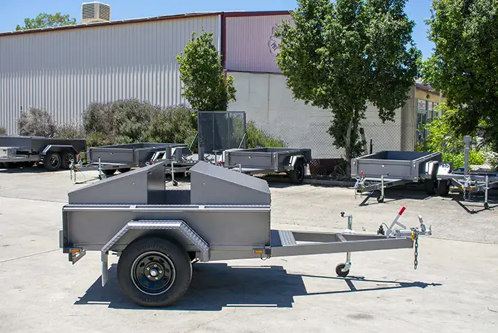 7x5 Open BBQ Trailer